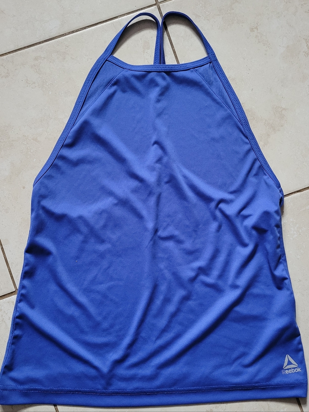Reebok Royal Blue Women's High-Neck Workout Tank